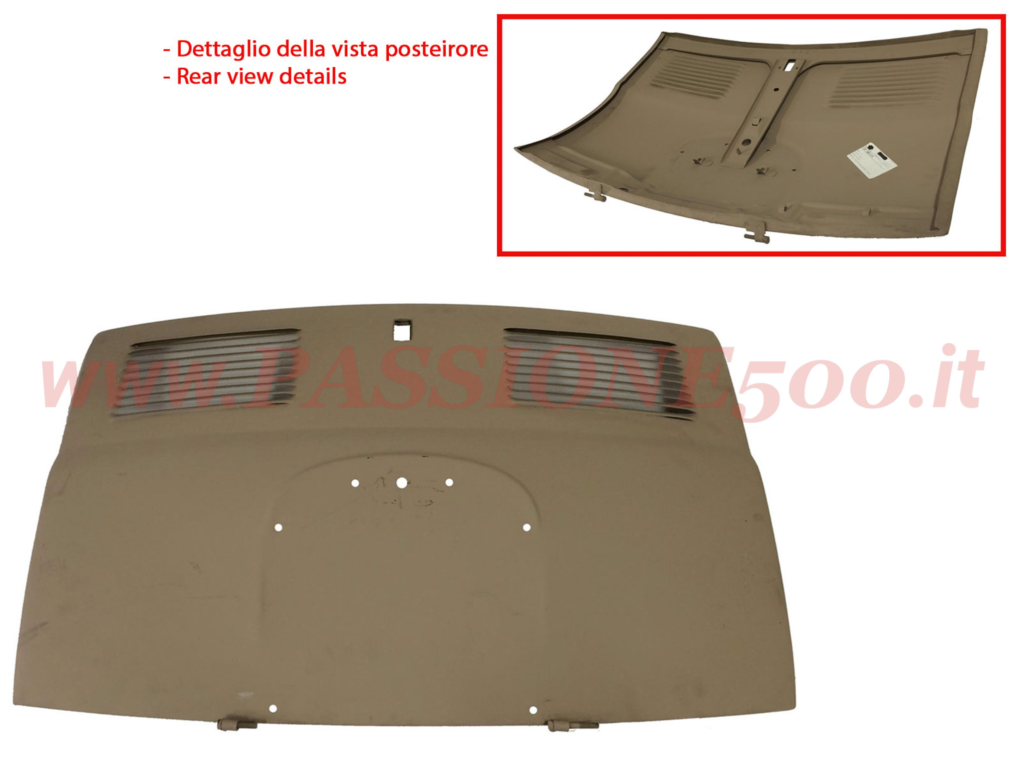 cofano post Fiat 500 n d f l