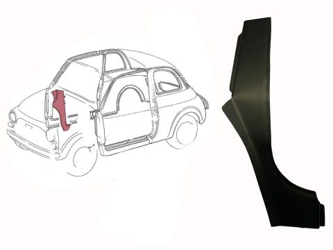 montante interno porta dx Fiat 500 D