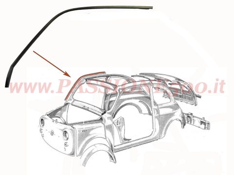 gocciolatoio fiancata destra Fiat 500 N D