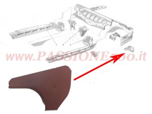 lamiera collegamento destra Fiat 500