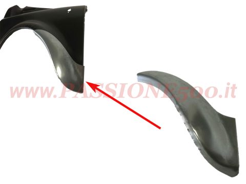 riparazione parafango ant dx Fiat 500