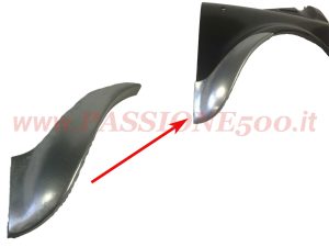 riparazione parafango ant sx Fiat 500