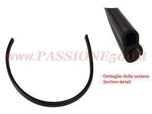 guarnizione cofano post fiat 500