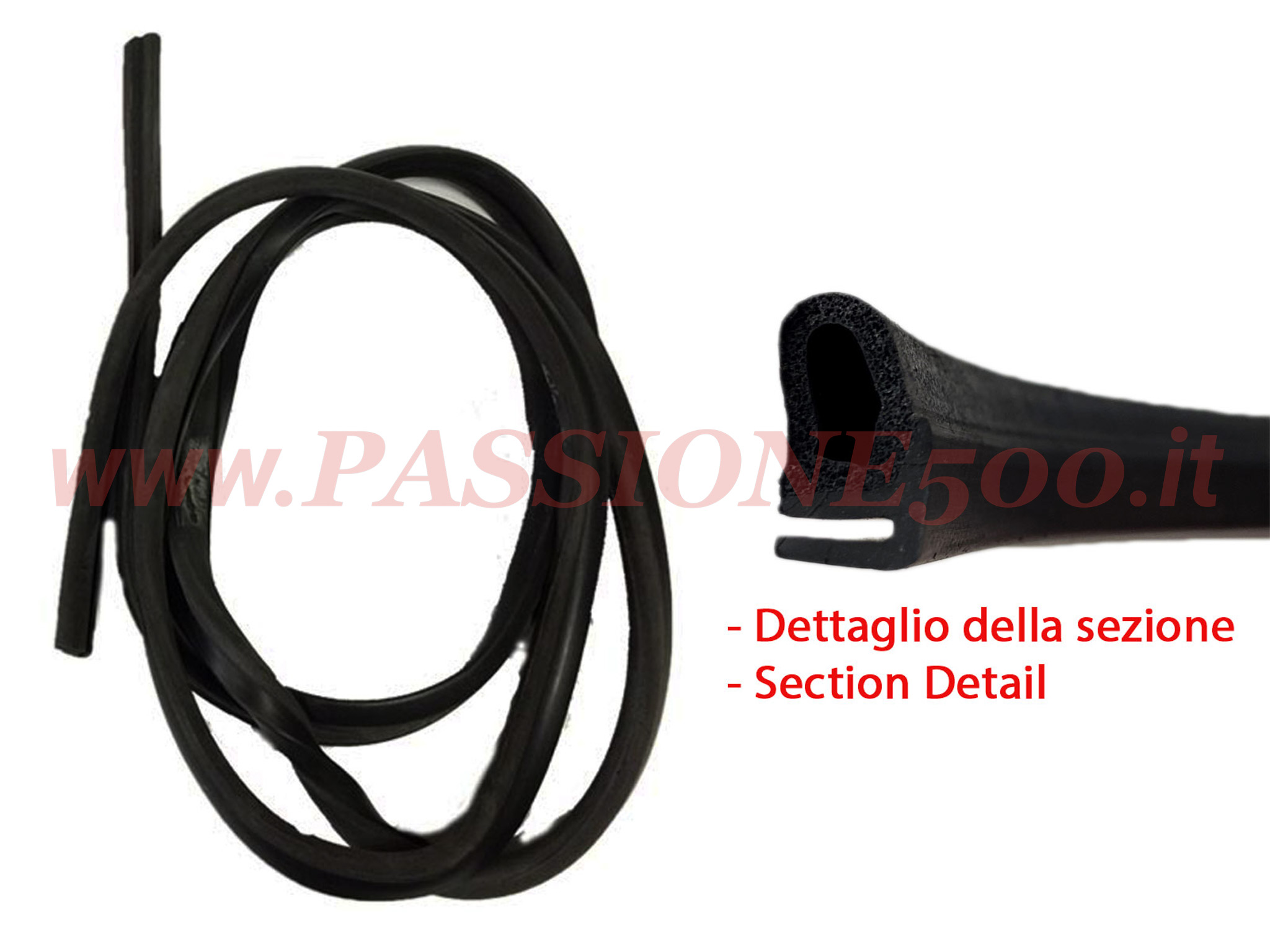 guarnizione vano porta Fiat 500 N D