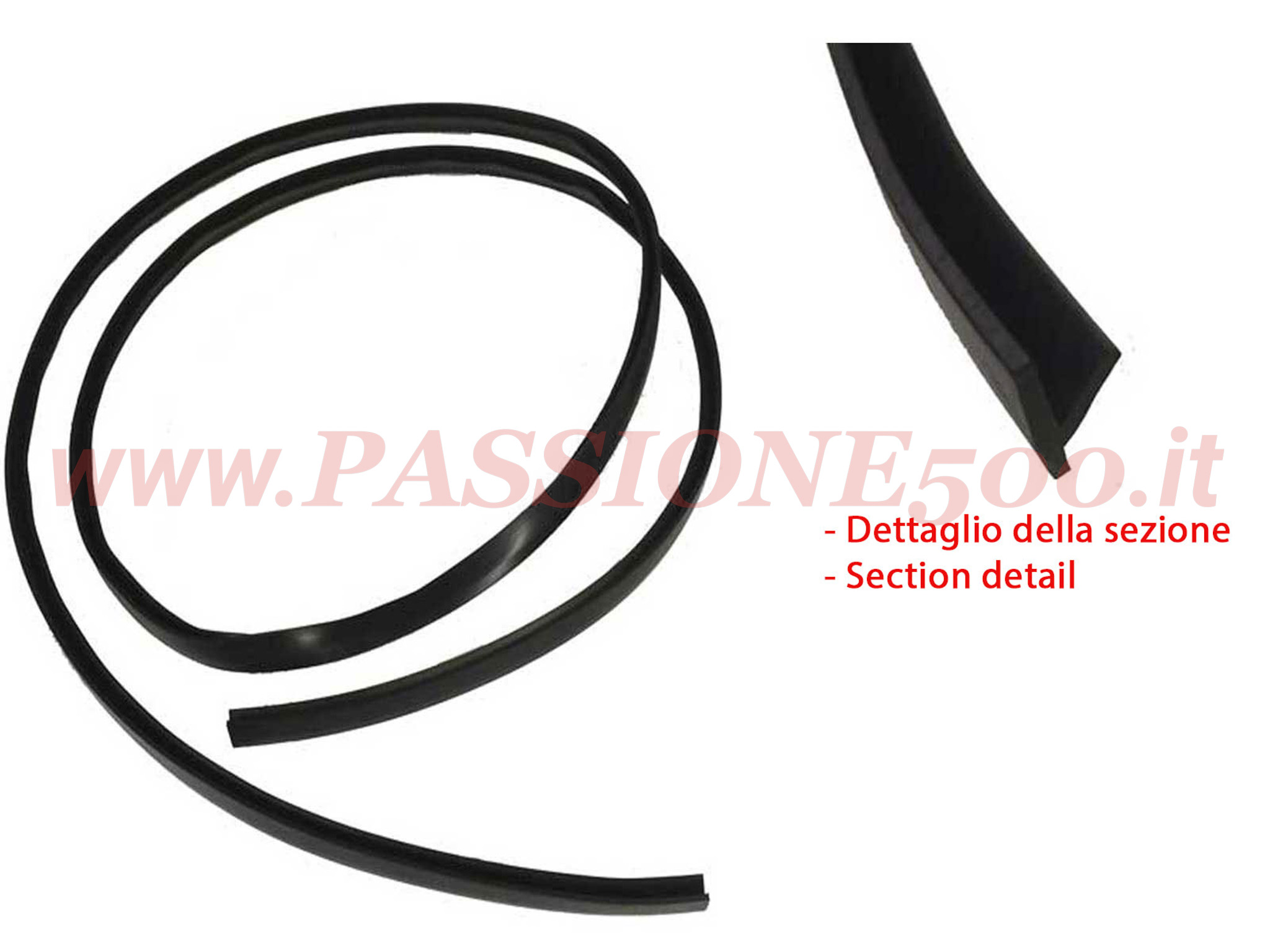 guarnizione cofano ant fiat 500