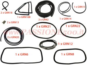 kit guarnizioni carrozzeria fiat 500 l