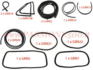 kit guarnizioni carrozzeria fiat 500
