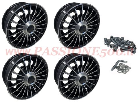 kit cerchi grifo black fiat 500