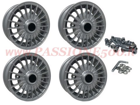 kit cerchi grifo silver fiat 500