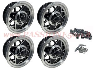 kit cerchi millemiglia black fiat 500