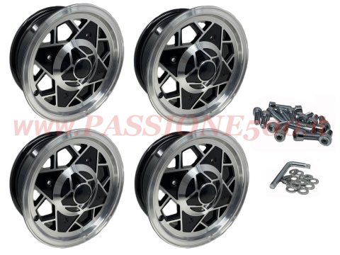 kit cerchi millemiglia black fiat 500