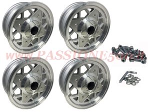 kit cerchi millemiglia silver fiat 500