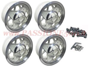 kit cerchi millemiglia white fiat 500