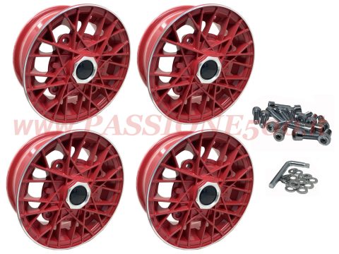 kit cerchi ray red fiat 500