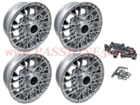 kit cerchi ray silver fiat 500