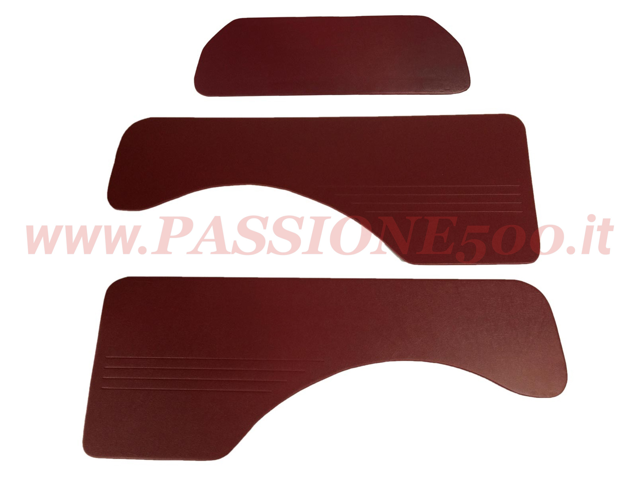 kit pannelli posteriori bordeaux fiat 500 giardiniera