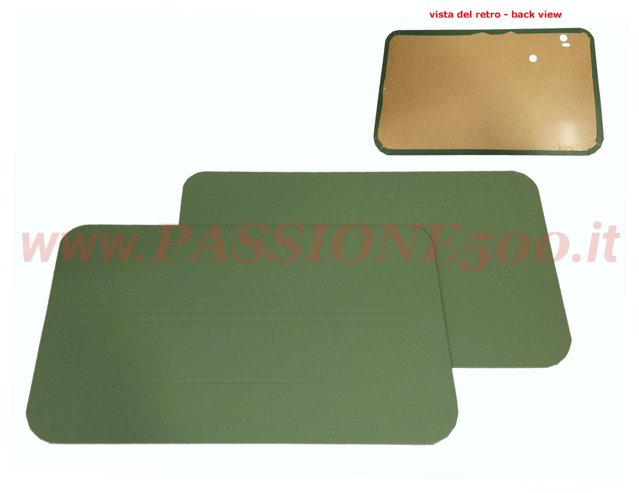 pannelli anteriori verde fiat 500 F