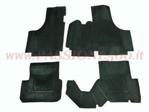 sovratappeti neri gomma Fiat 500