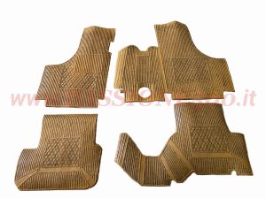 sovratappeti ocra gomma Fiat 500