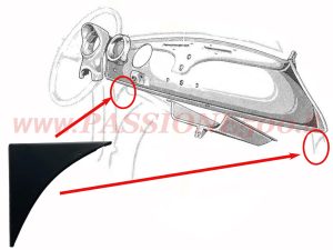 staffa pannello cruscotto Fiat 500