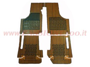 sovratappeti ocra gomma Fiat 500