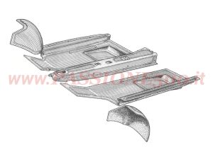 serie tappeti abitacolo Fiat 500 Giardiniera