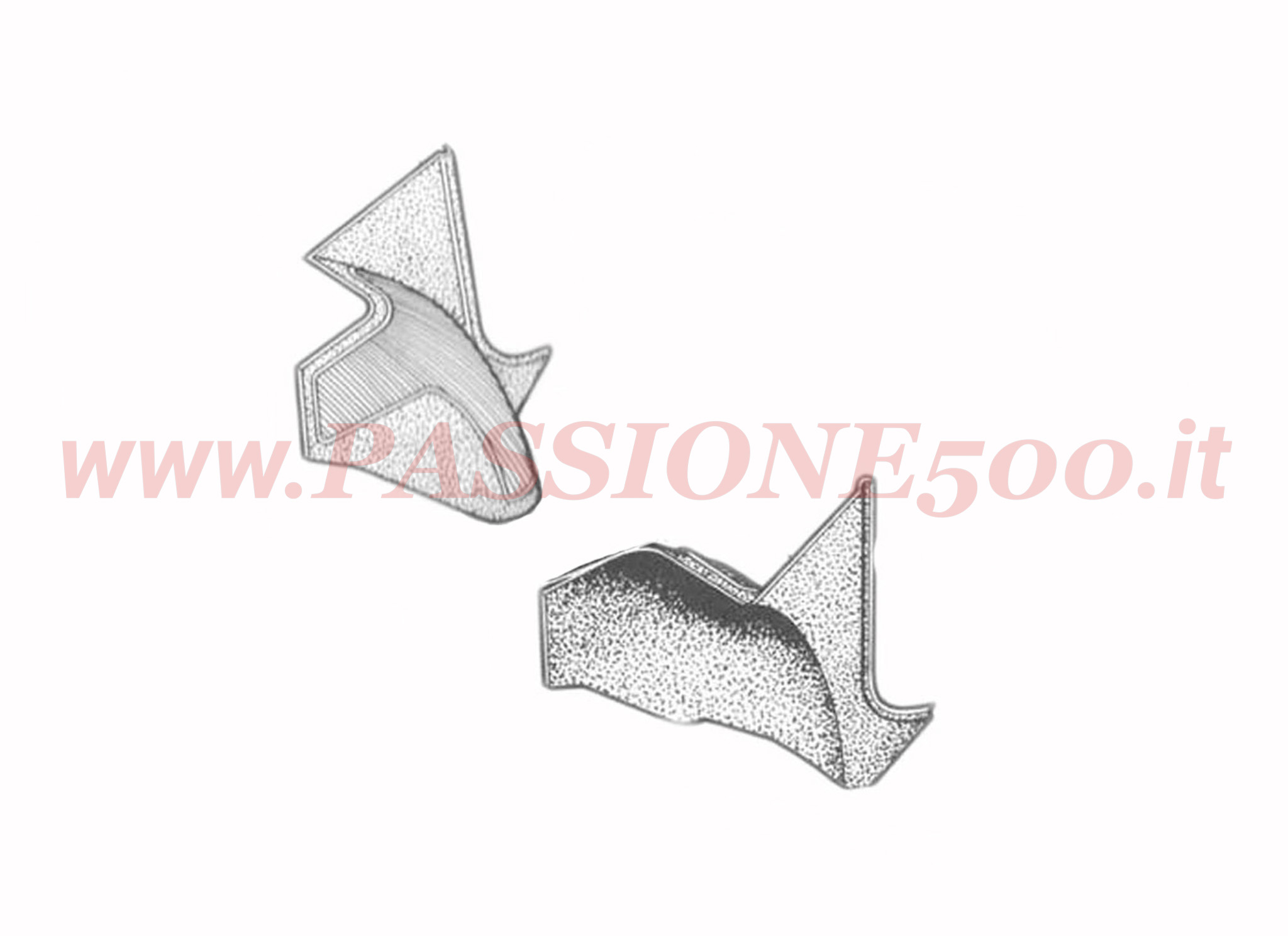 tappeti passaruota Fiat 500