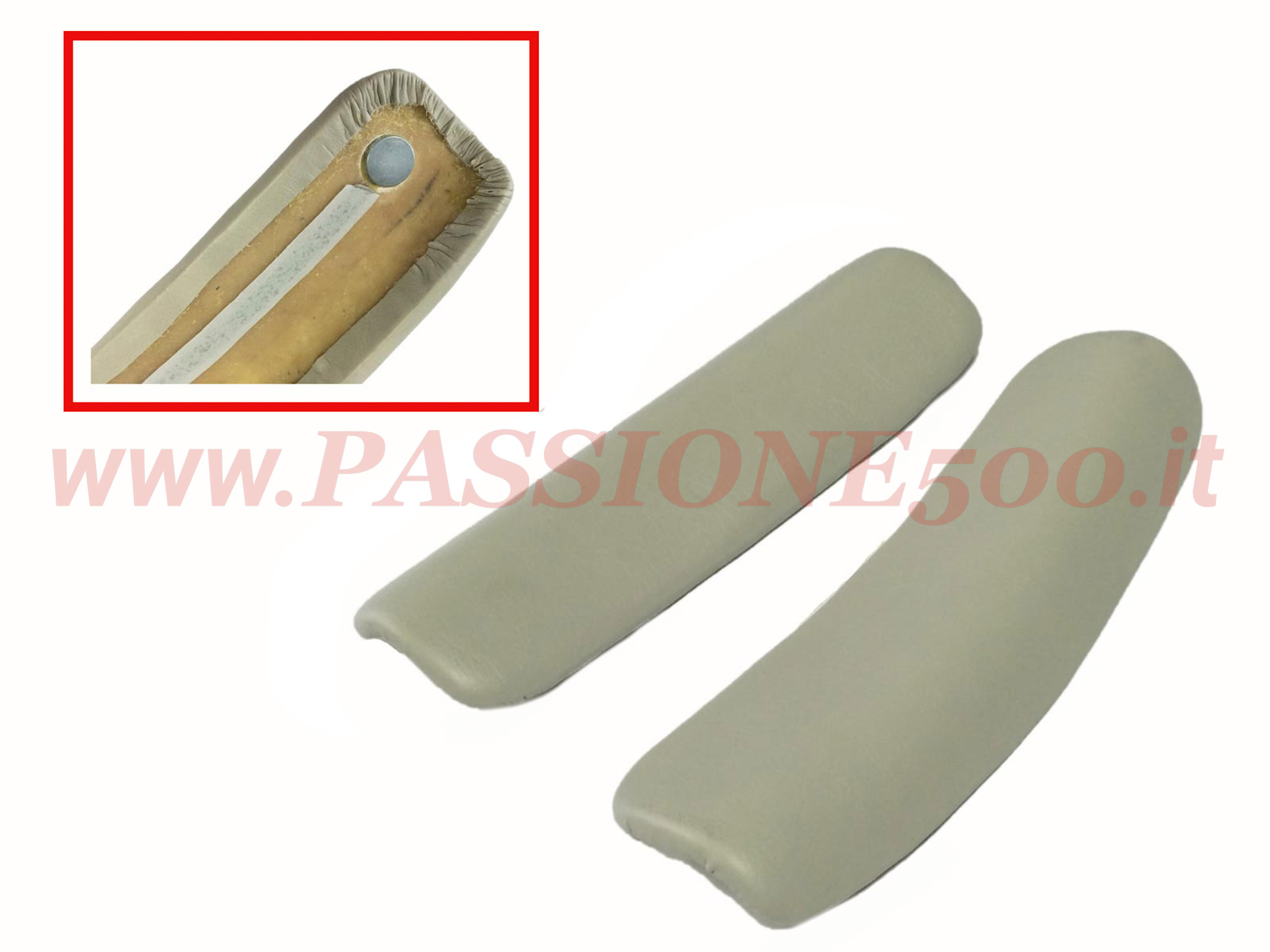 coppia cuscini montanti fiat 500 D