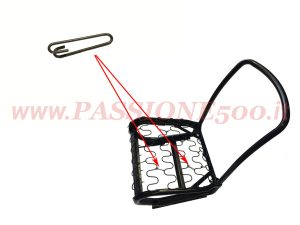 clip molle centrali sedile Fiat 500