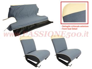 selleria tessuto blu Fiat 500 D