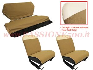 selleria tessuto marrone Fiat 500 D