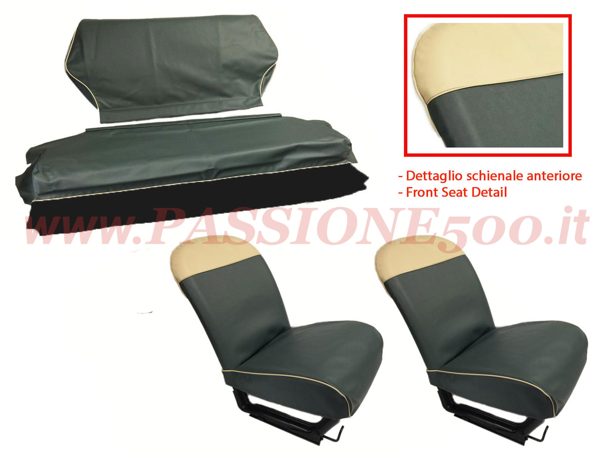 selleria vipla blu Fiat 500 D