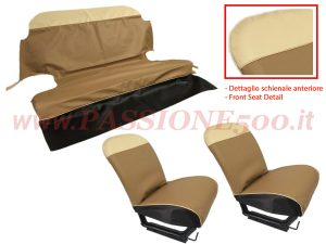 selleria vipla marrone Fiat 500 N