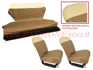 selleria vipla marrone Fiat 500 Giardiniera