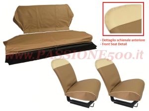 selleria vipla marrone Fiat 500 D