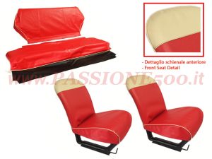 selleria vipla rosso Fiat 500 F