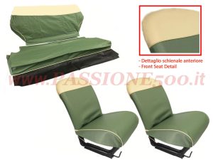 selleria vipla verde Fiat 500 Giardiniera