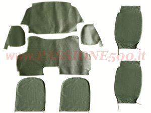 selleria tessuto verde Fiat 500 N