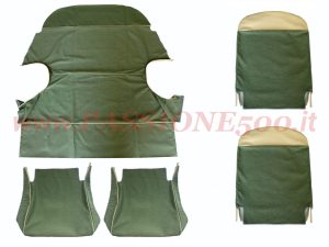selleria tessuto verde Fiat 500 N
