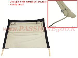 capote montata nero Fiat 500 D