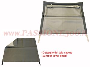 capote montata grigio Fiat 500 D