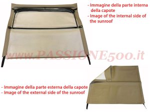 capote montata marrone Fiat 500