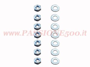 kit vite e rondella asta capote Fiat 500