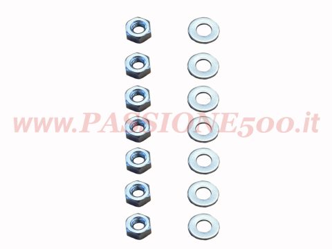 kit vite e rondella asta capote Fiat 500