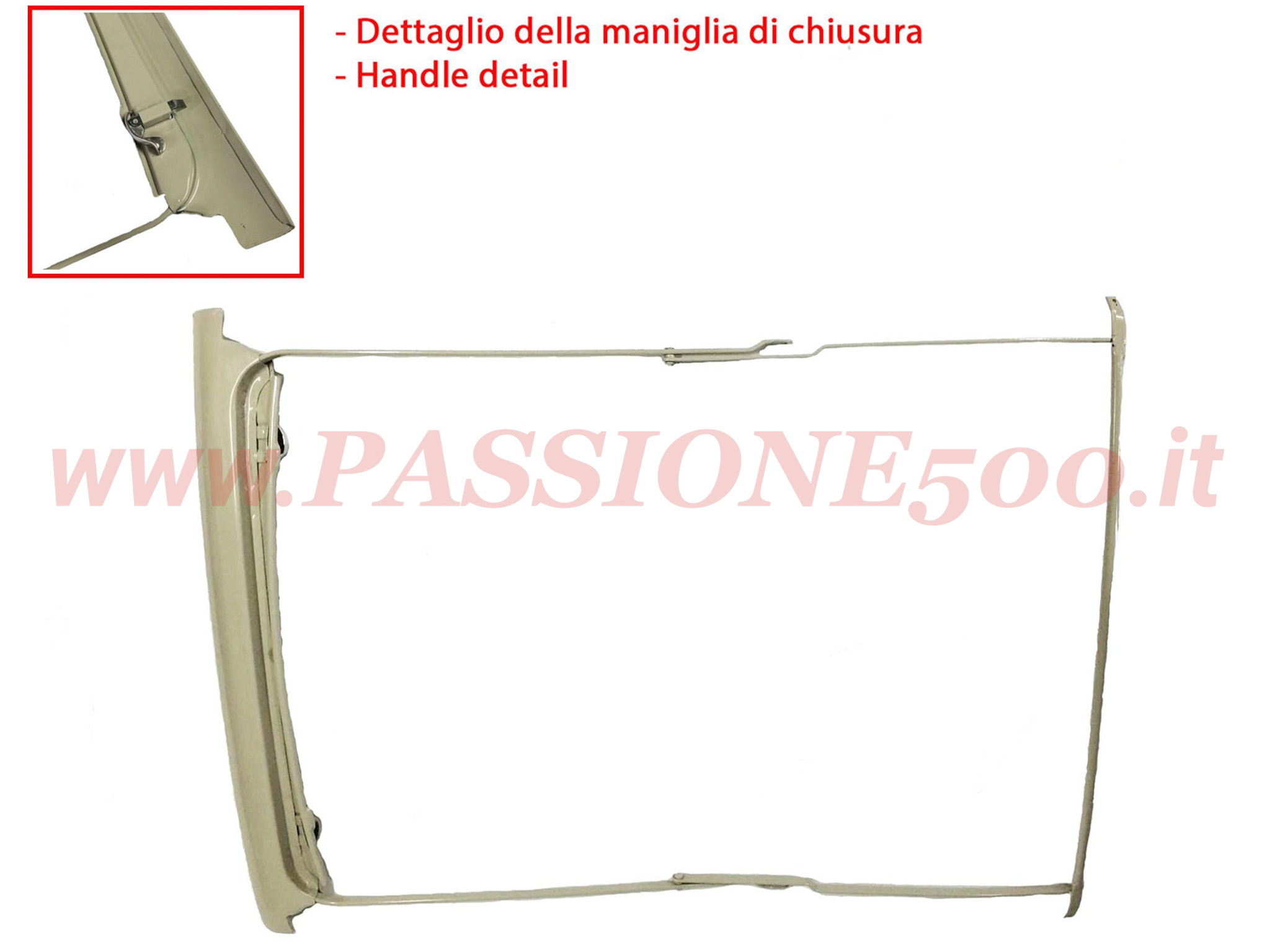 telaio capote lunga fiat 500 N