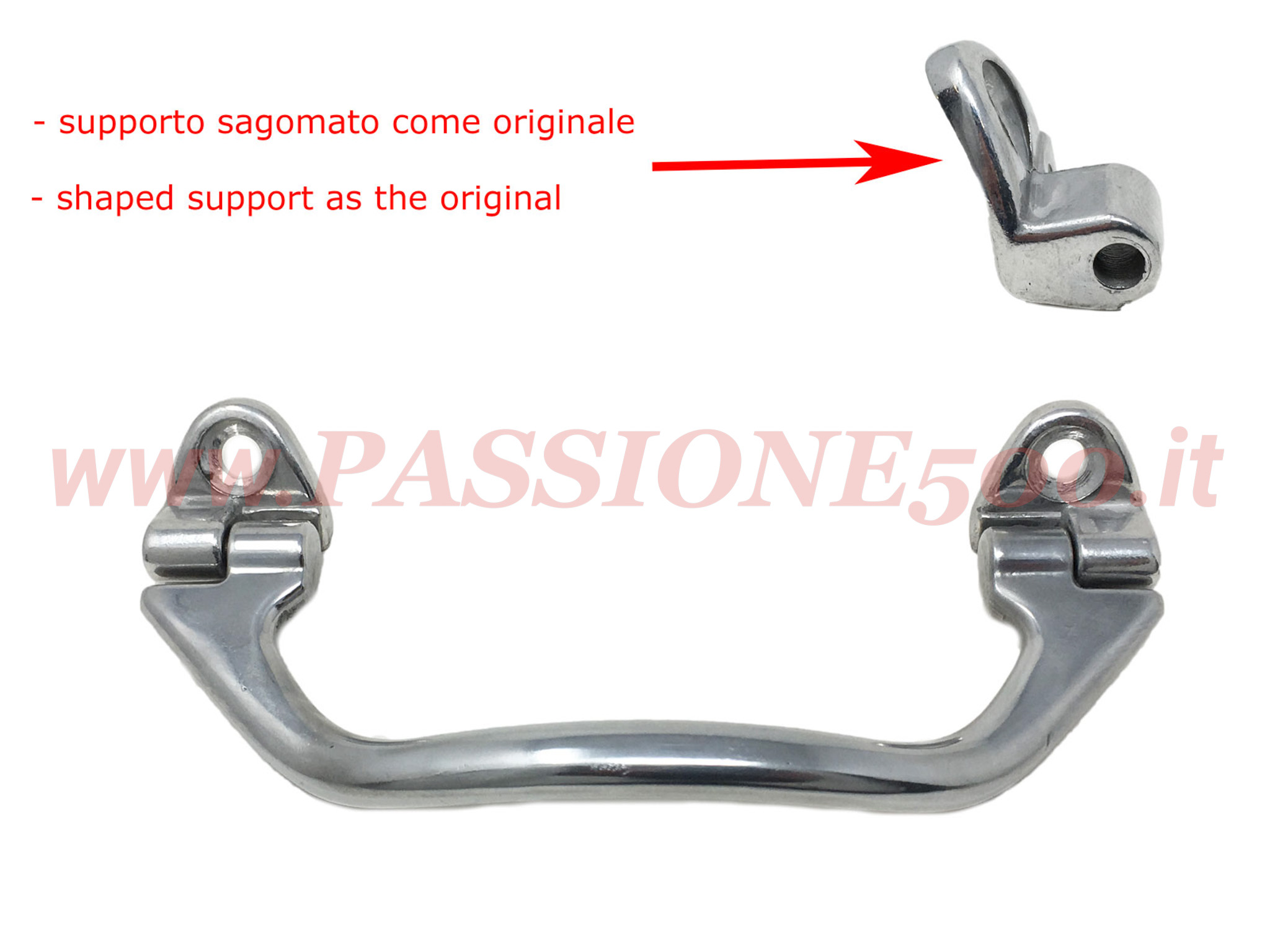 maniglia tiraporta alluminio Fiat 500