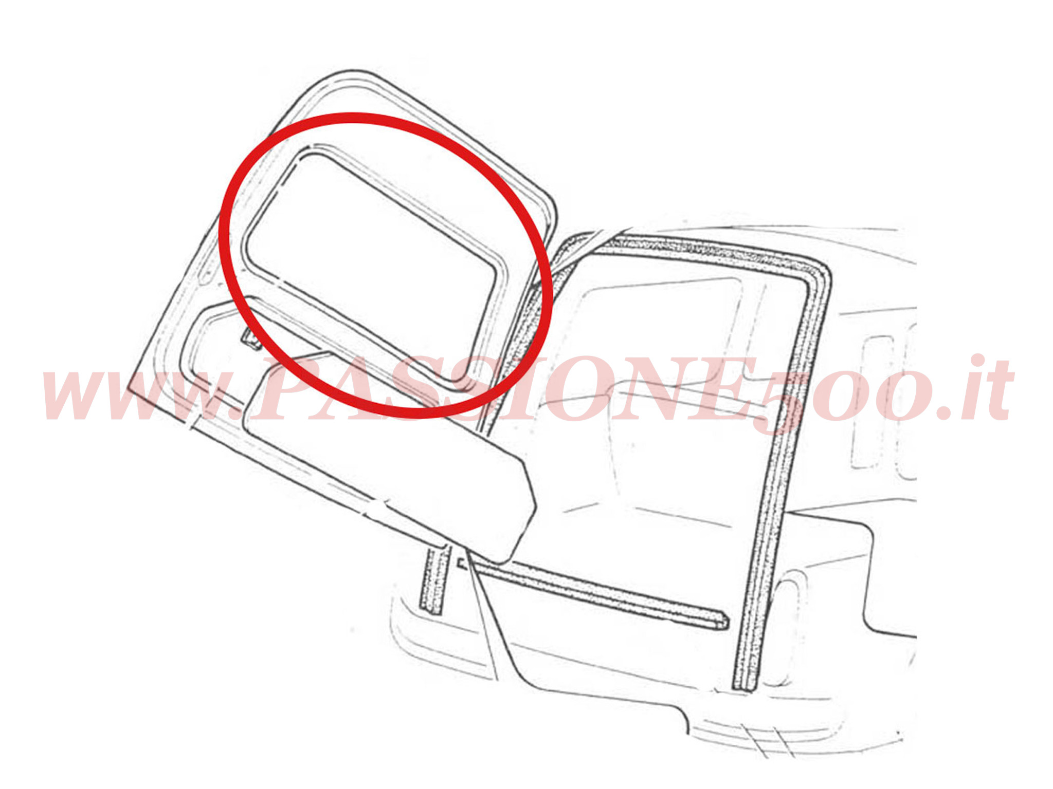 lunotto portellone fiat 500 giardiniera