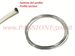 profilo gocciolatoio cromato Fiat 500