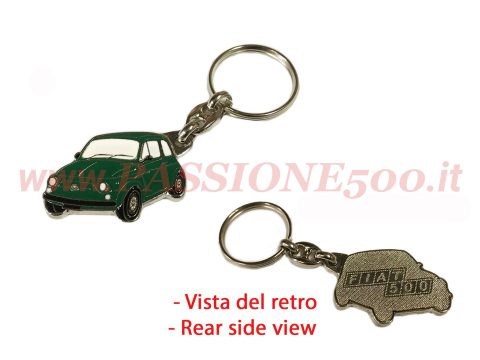 portachiavi fiat 500 verde