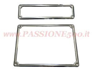 kit cornice targa acciaio fiat 500